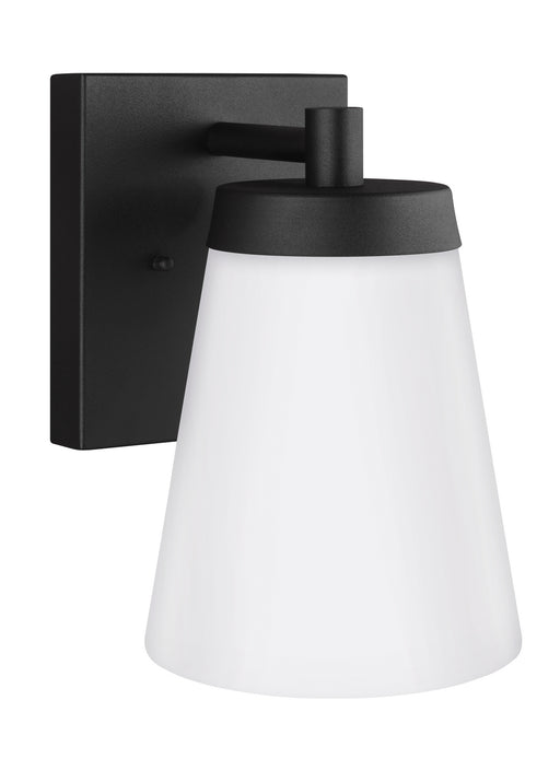 Renville One Light Outdoor Wall Lantern in Black