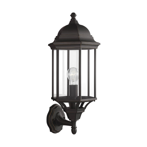 Sevier 21.75" Clear Glass Outdoor Wall Lantern in Antique Bronze