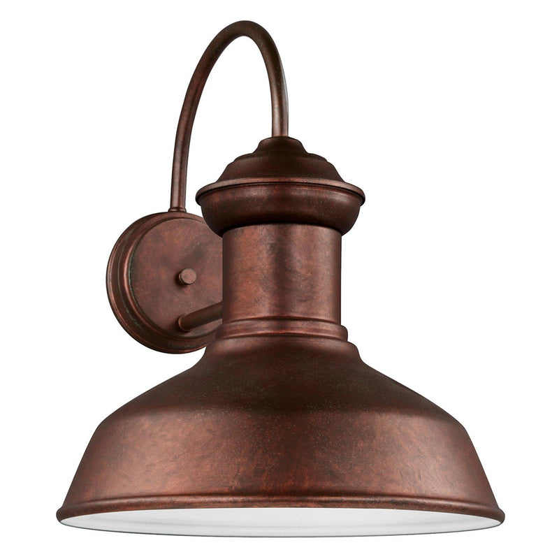 Fredricksburg Large Outdoor Wall Lantern in Weathered Copper