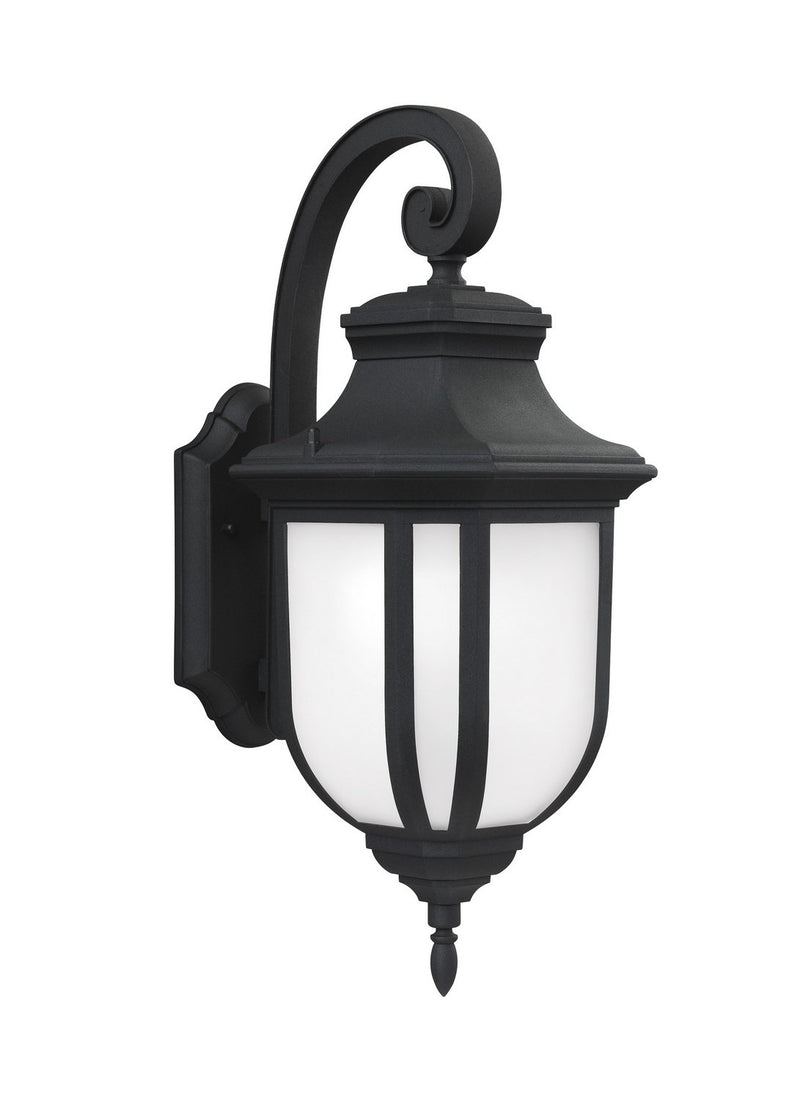 Childress Large Outdoor Wall Lantern in Black