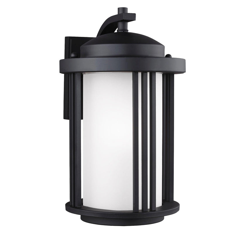 Crowell Medium Outdoor Wall Lantern in Black
