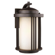 Crowell Medium Outdoor Wall Lantern in Antique Bronze