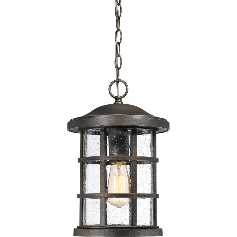 Crusade Outdoor Hanging Lantern in Palladian Bronze