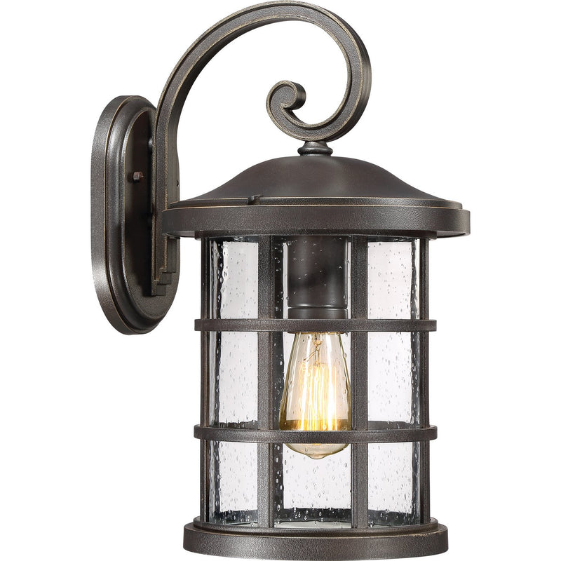 Crusade Large Outdoor Wall Lantern in Palladian Bronze