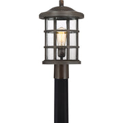 Crusade Outdoor Post Lantern in Palladian Bronze