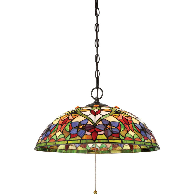 Violets 3-Light Pendant in Vintage Bronze