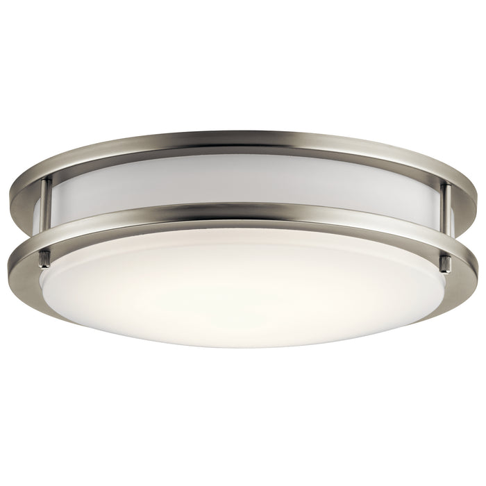 Flush Mount LED in Brushed Nickel