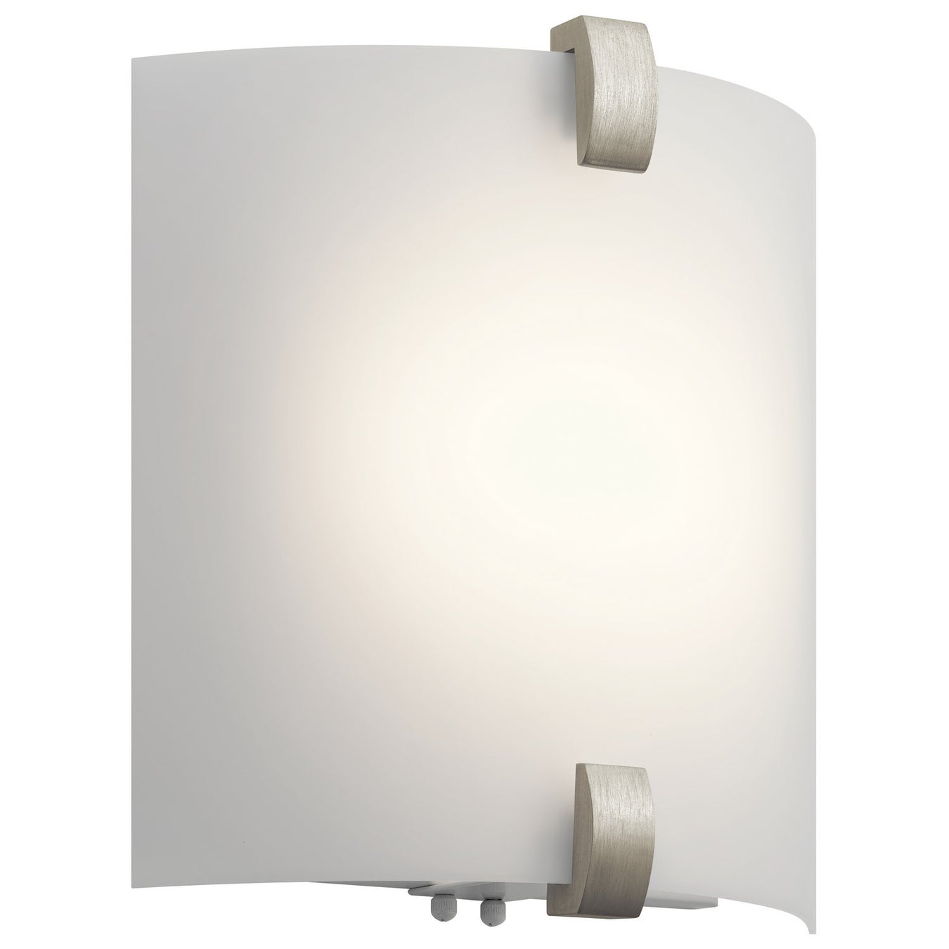 LED Half-Cylinder Wall Sconce 12" in Brushed Nickel