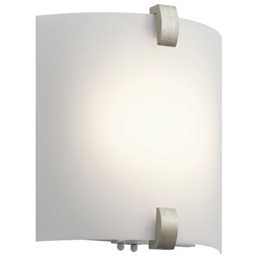 LED Half-Cylinder Wall Sconce 12" in Brushed Nickel