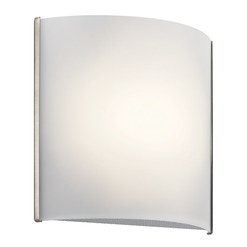 LED Half-Cylinder Wall Sconce 8" in Brushed Nickel