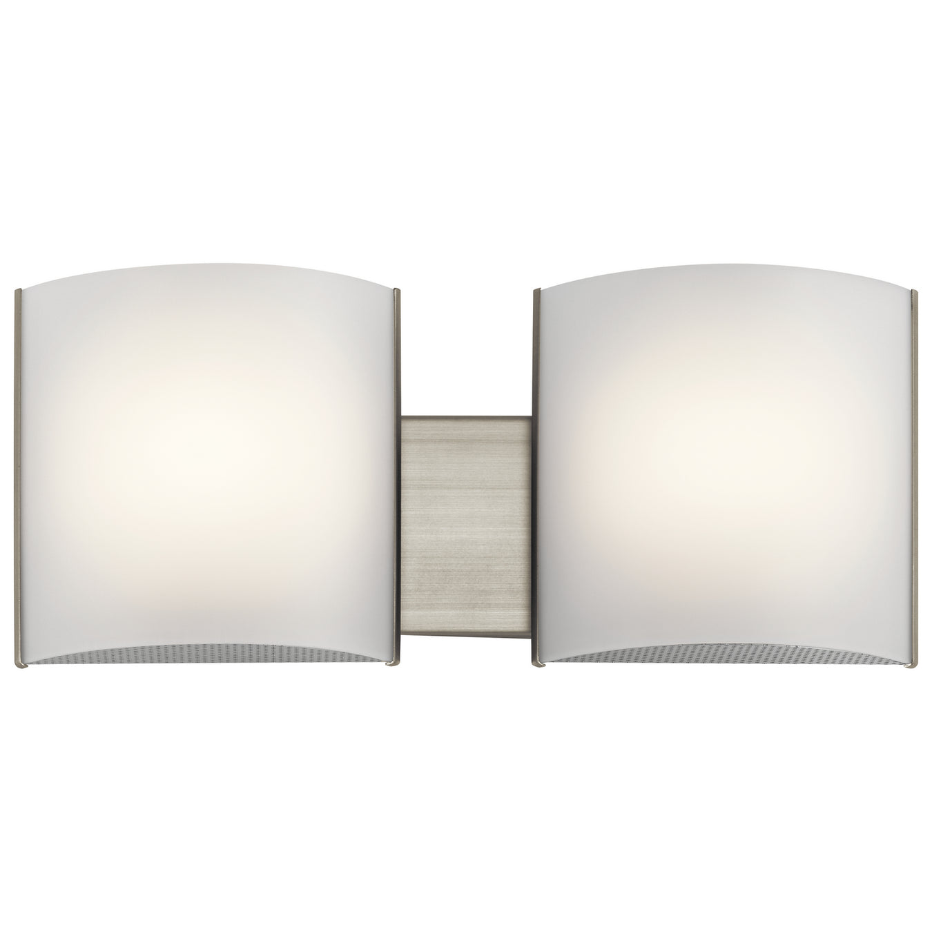 Bath Sconce 2-Light LED in Brushed Nickel