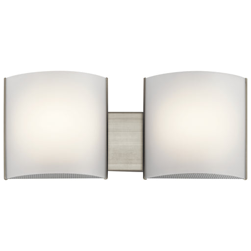 Bath Sconce 2-Light LED in Brushed Nickel