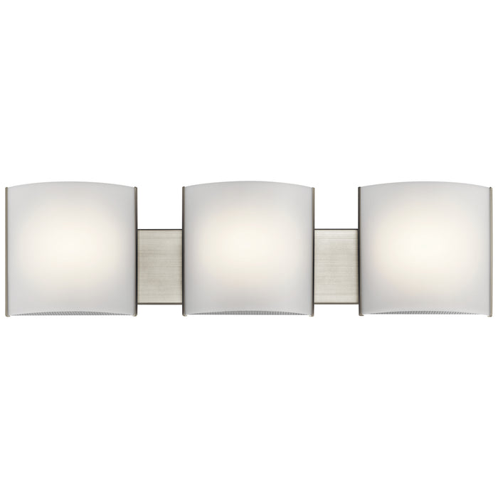 Bath Sconce 3-Light LED in Brushed Nickel