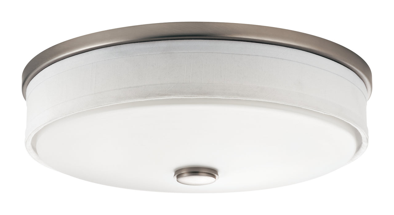 Ceiling Space Flush Mount LED in Brushed Nickel