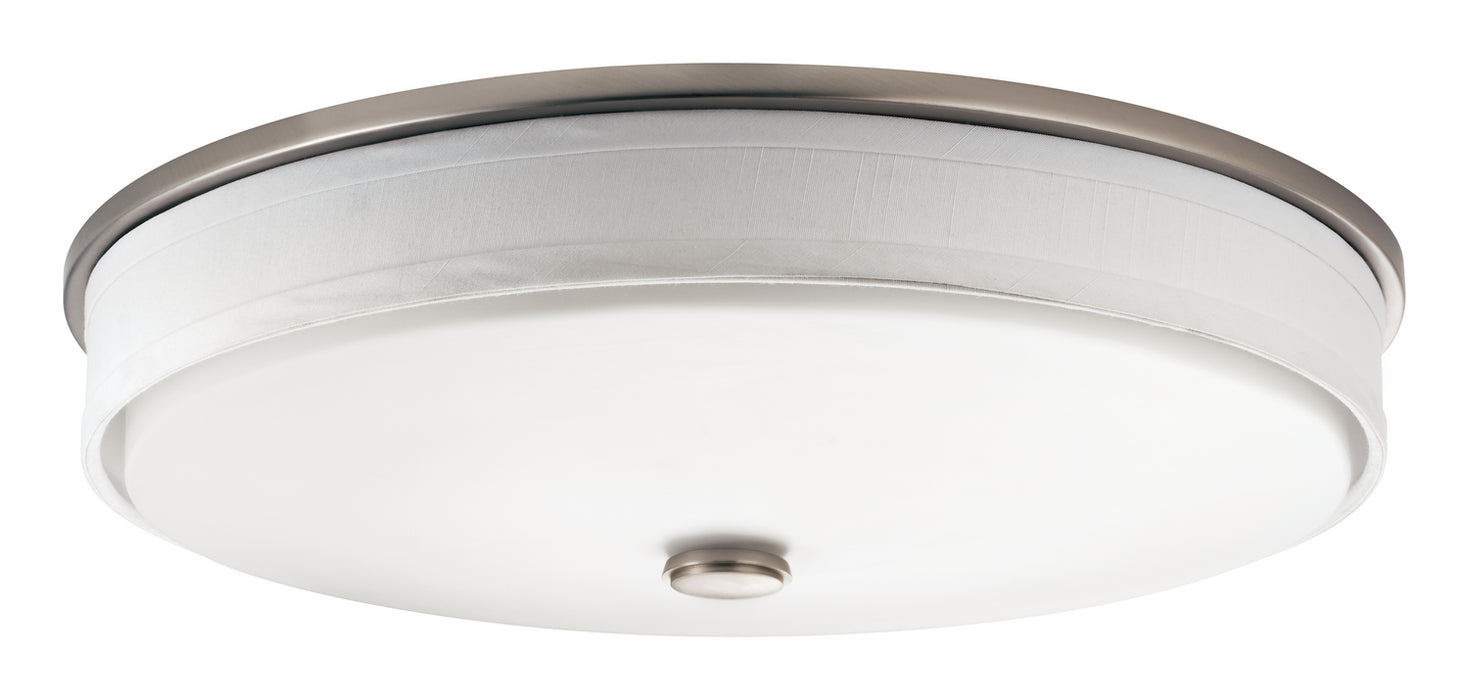 Ceiling Space Flush Mount LED in Brushed Nickel