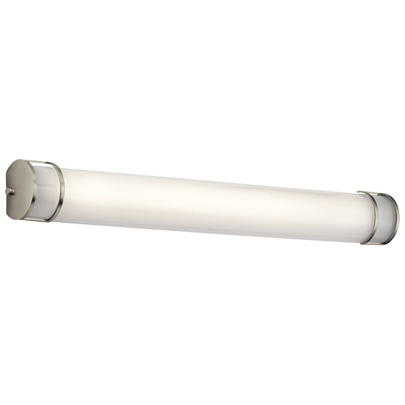 LED Half-Cylinder Bath Vanity Light 36" in Brushed Nickel