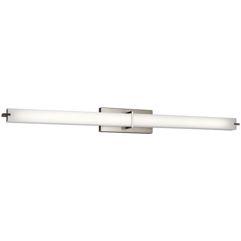 LED Rectangular Bath Vanity Light 49" in Brushed Nickel
