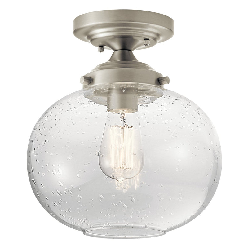Avery 9.75" Semi-Flush Mount in Brushed Nickel