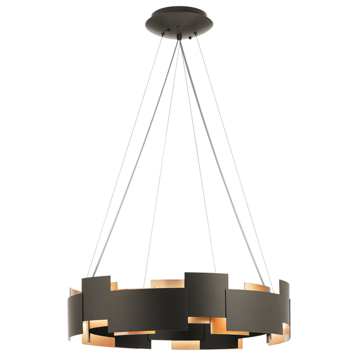 Moderne Chandelier/Pendant LED in Olde Bronze
