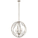 Montavello Chandelier 6-Light in Polished Nickel