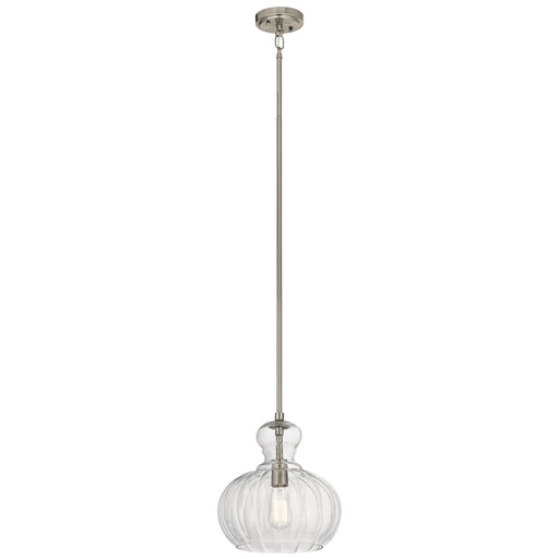 Riviera Pendant 1-Light in Brushed Nickel