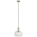Riviera Pendant 1-Light in Brushed Nickel