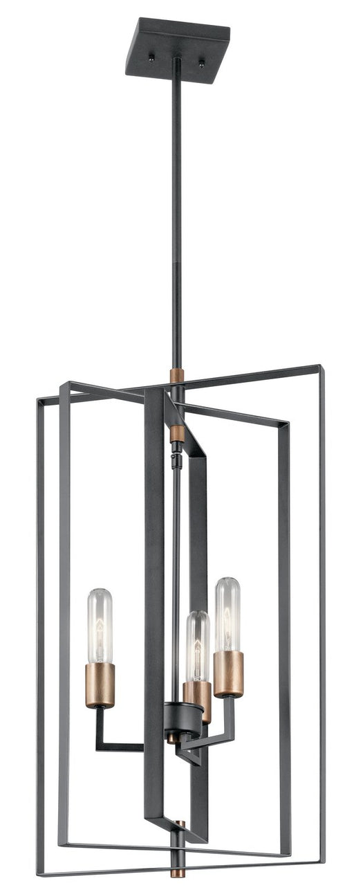 Taubert 3-Light Chandelier in Black