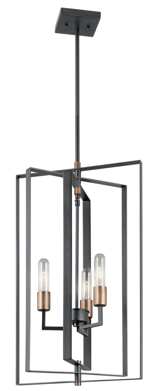 Taubert Foyer Pendant 3-Light in Black