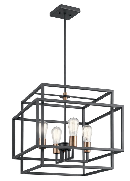 Taubert Pendant 4-Light in Black