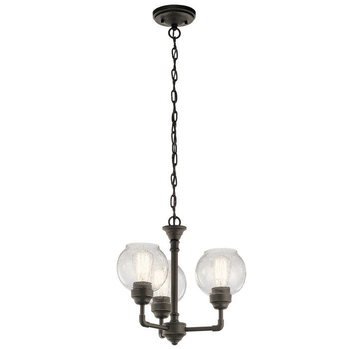Niles 3-Light Chandelier/Semi-Flush (Convertible) - Lamps Expo