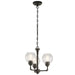 Niles 3-Light Chandelier/Semi-Flush (Convertible) - Lamps Expo
