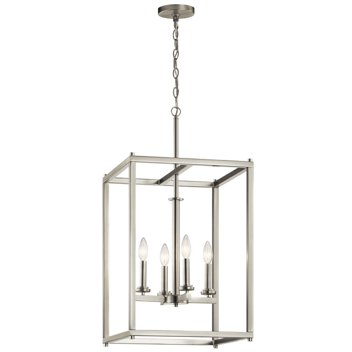 Crosby Foyer Pendant 4-Light in Brushed Nickel