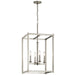 Crosby Foyer Pendant 4-Light in Brushed Nickel