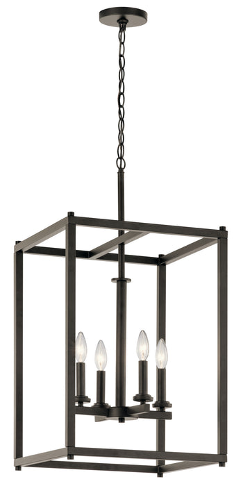 Crosby Foyer Pendant 4-Light in Olde Bronze