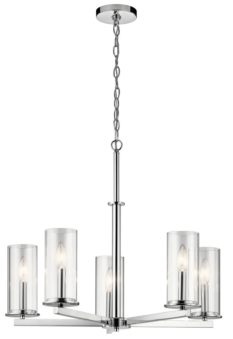 Crosby 5-Light Chandelier in Chrome