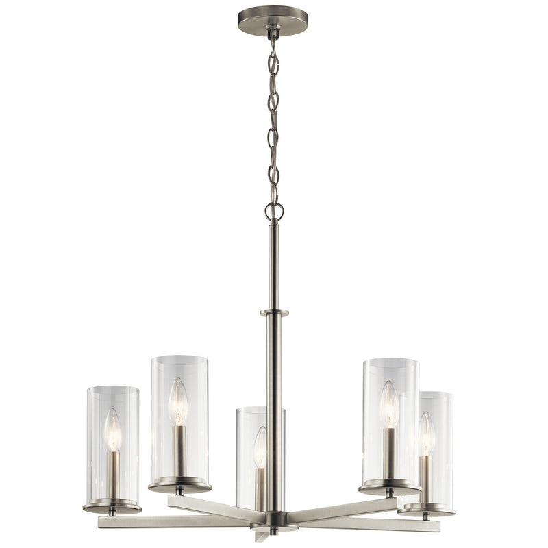 Crosby 5-Light Chandelier in Brushed Nickel