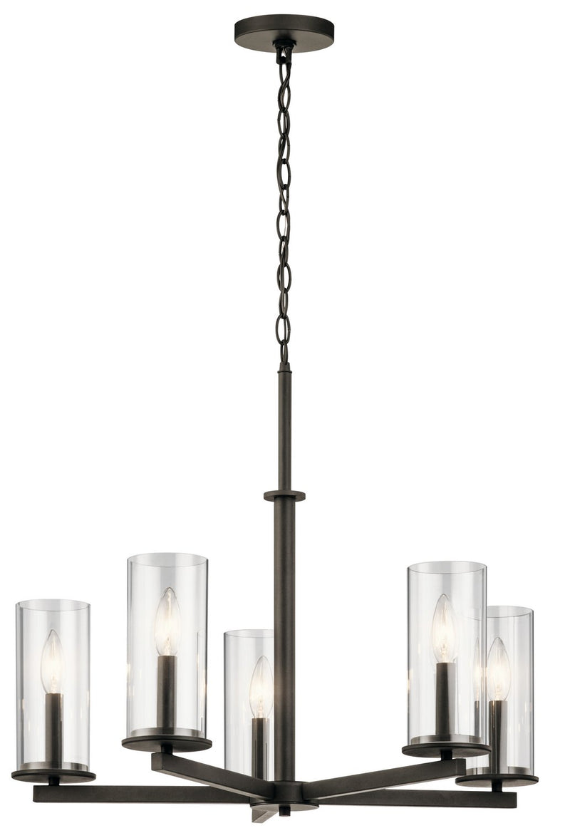 Crosby 5-Light Chandelier in Olde Bronze
