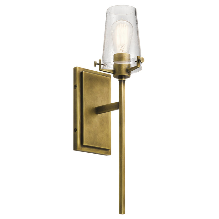 Alton Wall Sconce 1-Light in Natural Brass