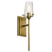 Alton Wall Sconce 1-Light in Natural Brass
