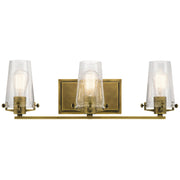 Alton 3-Light Bath Vanity Light in Natural Brass