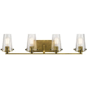 Alton 4-Light Bath Vanity Light in Natural Brass