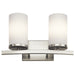 Crosby Bath Sconce 2-Light in Brushed Nickel