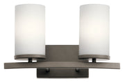 Crosby 2-Light Bath Vanity Light in Olde Bronze