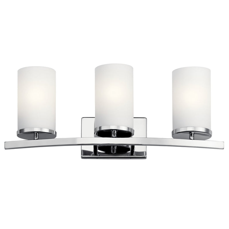 Crosby 3-Light Bath Vanity Light in Chrome