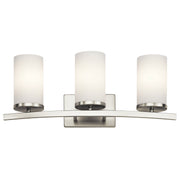Crosby 3-Light Bath Vanity Light in Brushed Nickel
