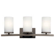 Crosby 3-Light Bath Vanity Light in Olde Bronze