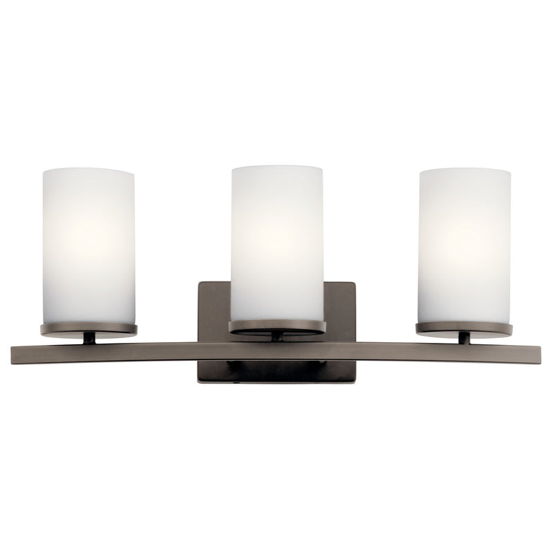 Crosby 3-Light Bath Vanity Light in Olde Bronze