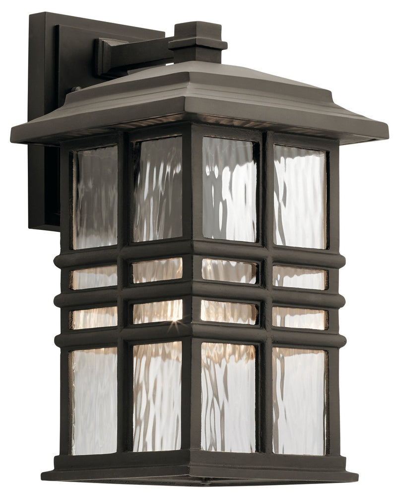 Beacon Square Medium Outdoor Wall Lantern in Olde Bronze