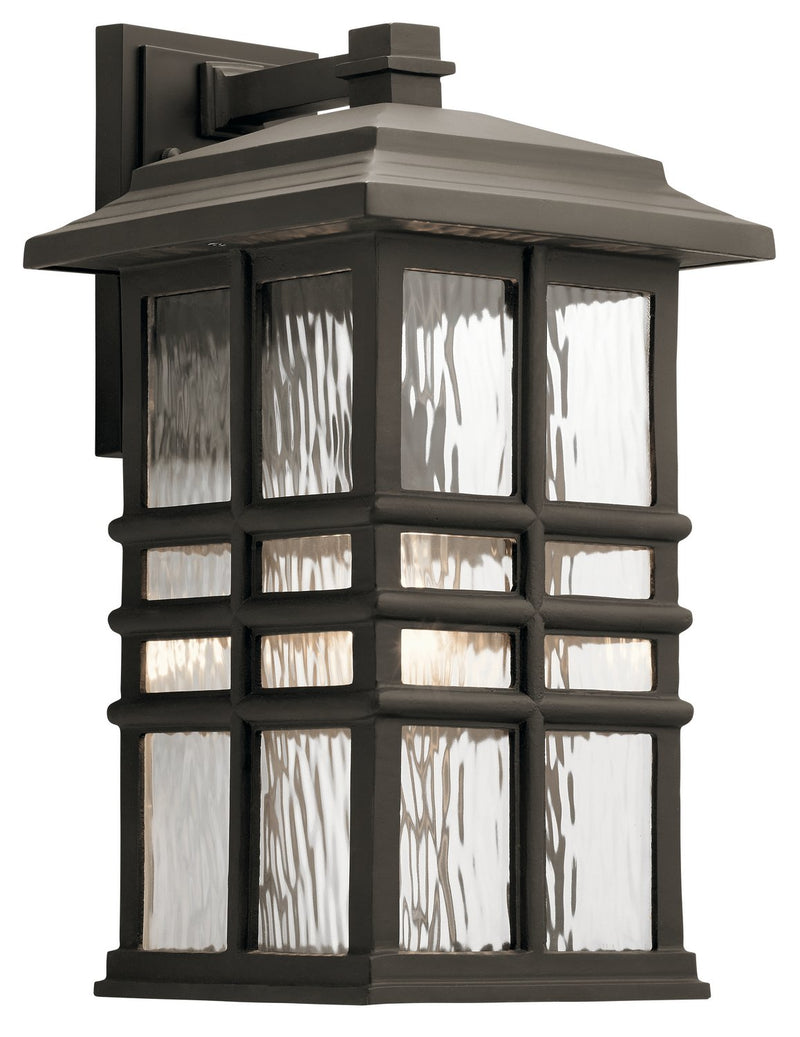 Beacon Square Large Outdoor Wall Lantern in Olde Bronze