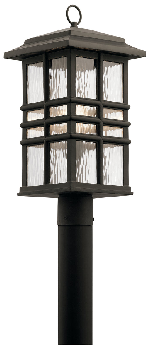 Beacon Square Outdoor Post Mount 1-Light in Olde Bronze